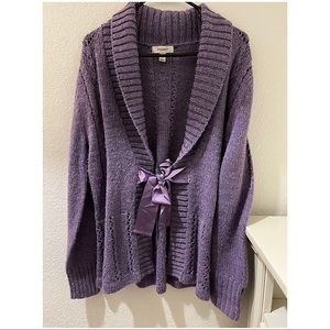 Dress Bran Purple Cardigan sweater